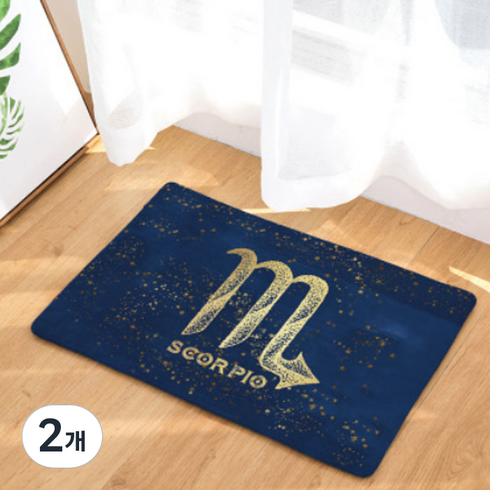 노랜드 Modernistic Icon Style 다용도 발매트, 10, 2개