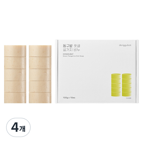 동구밭 풋귤 설거지 비누 10p, 1kg, 4개