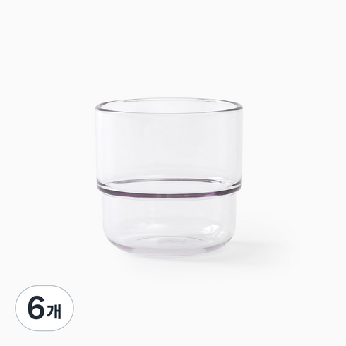탁가온 유아용 에코젠 투명컵, 클리어, 6개, 200ml