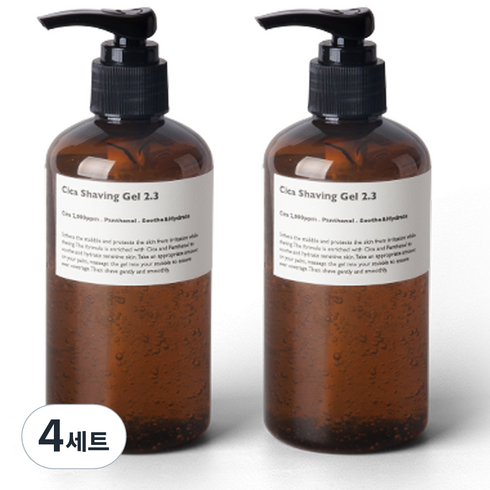 레이지소사이어티 시카 쉐이빙 젤, 250ml, 4개