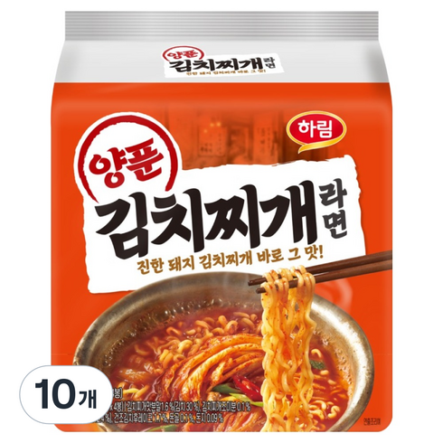 하림 양푼김치찌개라면 112g, 40개