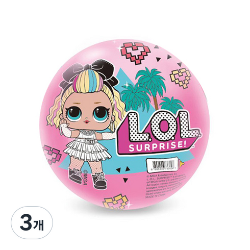 엘오엘서프라이즈 탱탱볼 519VB01, 랜덤발송, 3개
