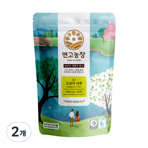 연고농장 볶은 모과차 삼각티백, 1g, 100개입, 2개