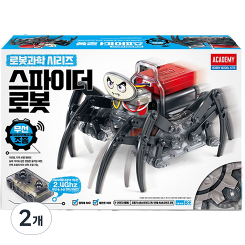 아카데미과학 무선 스파이더 로봇 학습키트 18171, 2개