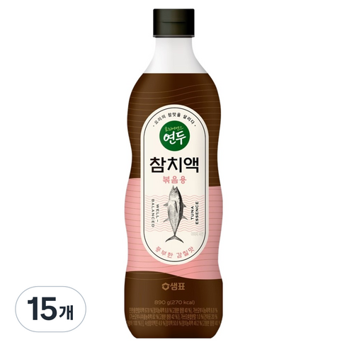 연두 참치액 볶음용, 890g, 15개