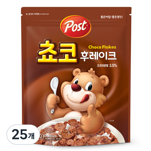 포스트 쵸코 후레이크 시리얼, 600g, 25개