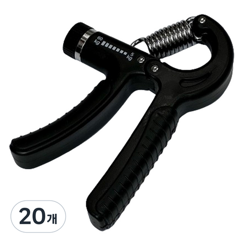 랩앤툴스 60kg 도넛악력기, 블랙, 20개