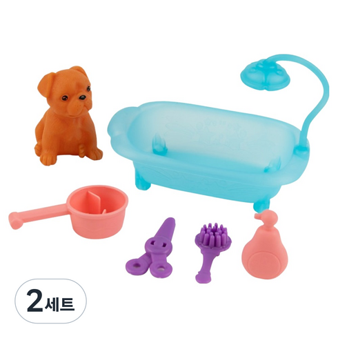 캐스비 플레이 미니펫하우스 강아지, 랜덤발송, 2세트