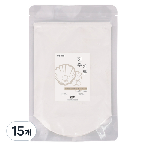 맑을담 진주분말 팩 100g, 1개입, 15개