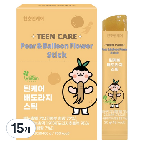 천호엔케어 틴케어 배도라지 스틱 20p, 20g, 300개