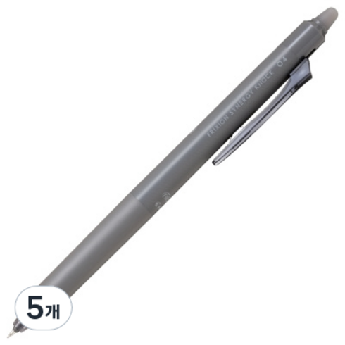 파이롯트 프릭션 시너지노크 볼펜 0.4mm, 블랙, 5개
