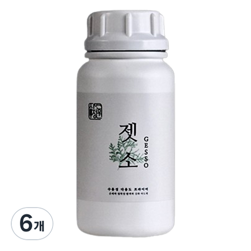 자연정원 젯소, 백색, 500ml, 6개