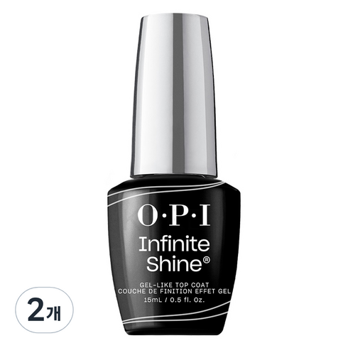 오피아이 인피니트샤인 매니큐어, 탑코트, 15ml, 2개