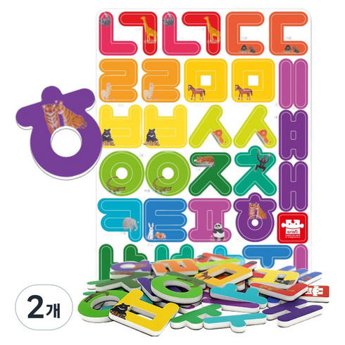 아리아띠 자석글자 한글, 2개, 35피스