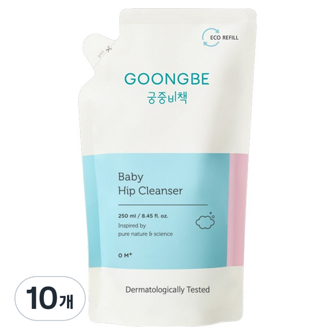 궁중비책 베이비 엉덩이 클렌저 리필, 250ml, 10개