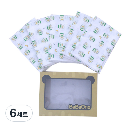 베베원 천기저귀겸 다용도타올 5p 세트 박스포장, 우유병 3p, 패밀리 2p, 6세트