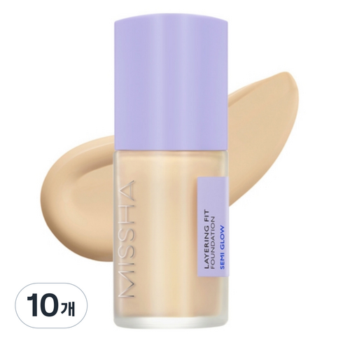 미샤 레이어링 핏 세미 글로우 파운데이션 35ml, 23호 샌드, 10개