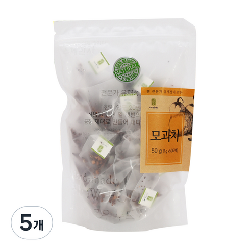 자연애 모과차 티백, 1g, 50개입, 5개