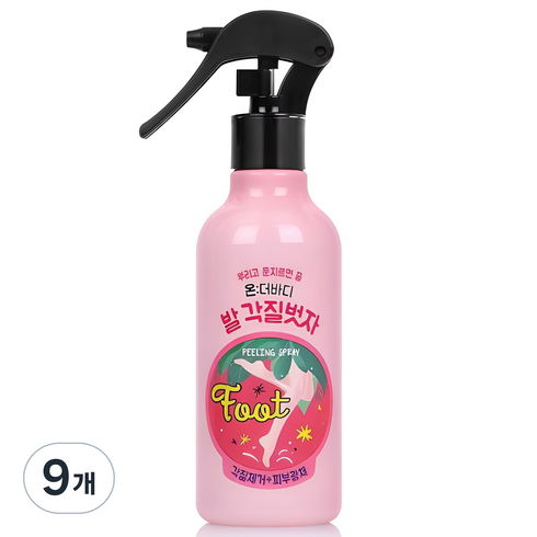 온더바디 코튼풋 발 각질벗자 풋필링 스프레이, 1개입, 9개, 240ml