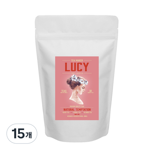 LUCY 스트로베리티 티백, 1g, 30개입, 15개