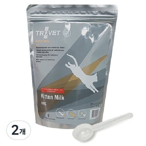[트로벳] KMS 어린 고양이분유, 400g, 2개