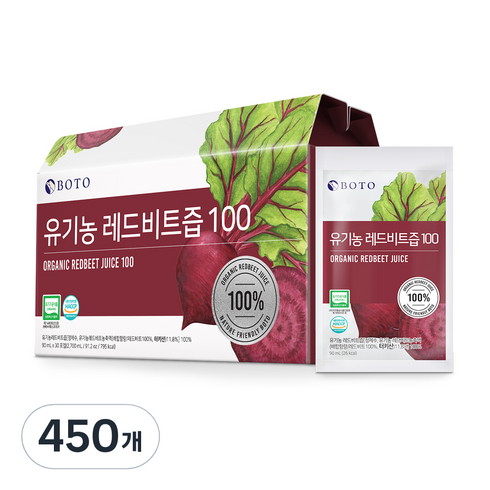 보뚜 레드비트즙 100, 90ml, 450개