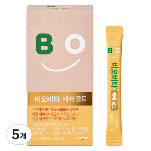 비오비타 배배 골드 유산균, 45g, 5개