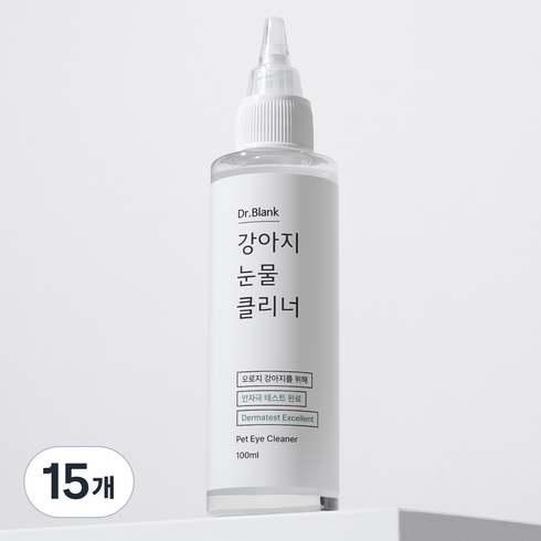 닥터블랭크 강아지 저자극 눈물 세정제, 100ml, 15개