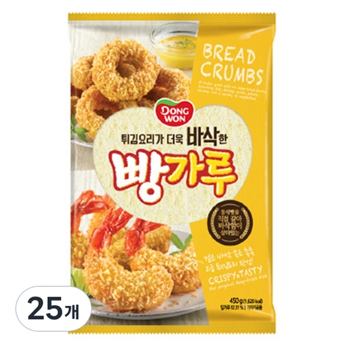 동원 빵가루, 450g, 25개