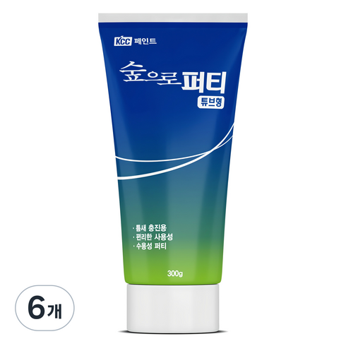 KCC숲으로 퍼티 튜브형 300g, 6개