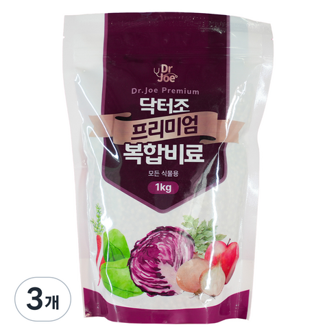 닥터조 프리미엄 복합비료, 1kg, 3개