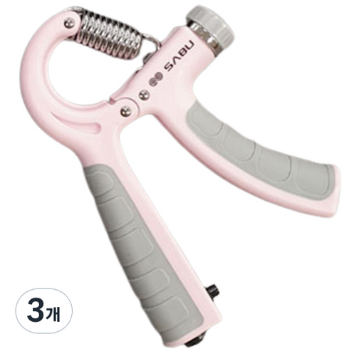 장사부 스마트 악력기, 핑크, 3개