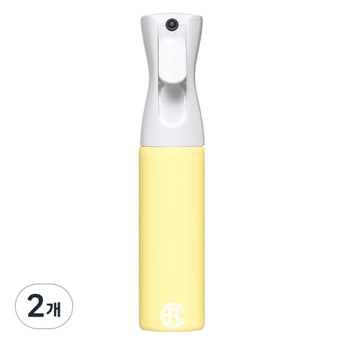 에어라파 안개 분무기 300ml, 아이스크림 옐로우, 2개