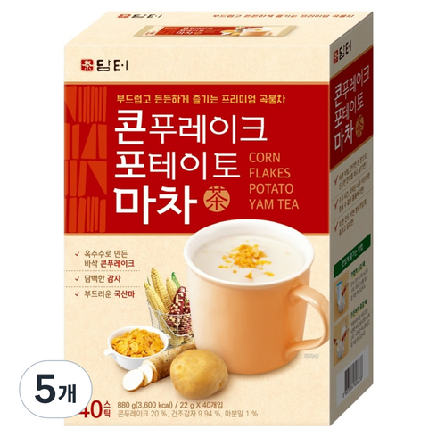 담터 콘푸레이크 포테이토 마차, 22g, 40개입, 5개