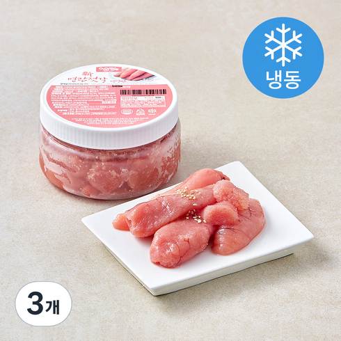 어와란 신명란젓갈 백명란 파지 (냉동), 500g, 3개