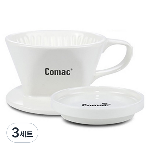 코맥 자기 커피드리퍼 세트 2 D9, 3세트, 자기 드리퍼 + 드리퍼 받침대, 40ml
