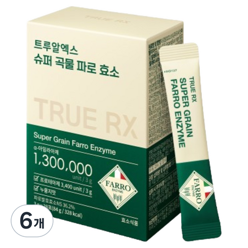 트루알엑스 슈퍼곡물 파로효소 28p, 6개, 84g
