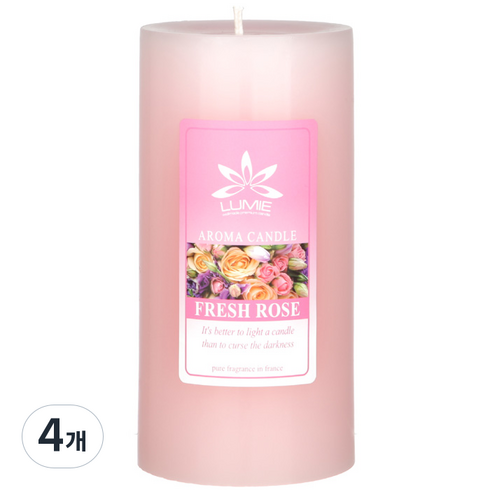 르미에 필라 캔들 특대, 프레쉬로즈, 600g, 4개