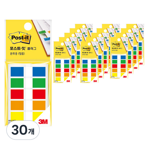 쓰리엠 포스트-잇TM 플래그 분류용 필름 683-5KP, 100개입, 30개