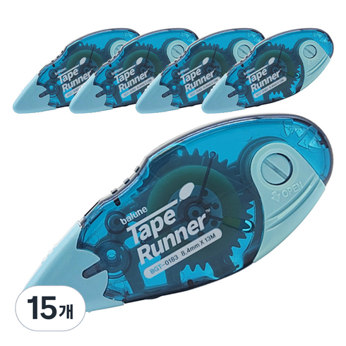 바르네 테이프러너 풀테이프 8.4mm x 13m BGT-0183, SKY, 15개