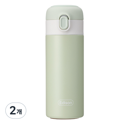 에디슨 원터치 키즈 텀블러, 민트, 250ml, 2개