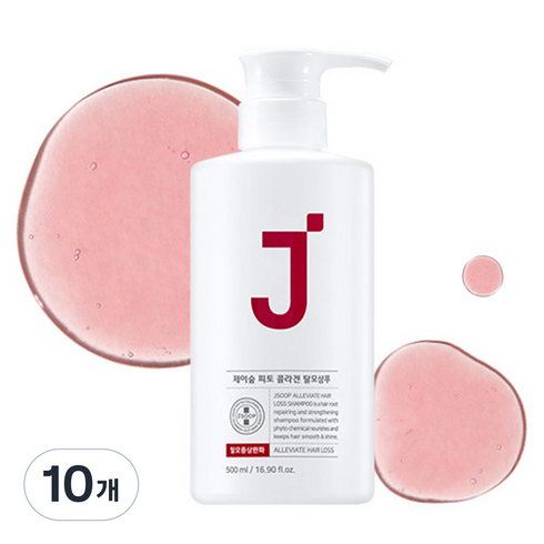 제이숲 피토 콜라겐 탈모샴푸 프레쉬 허브 플로럴향, 500ml, 10개