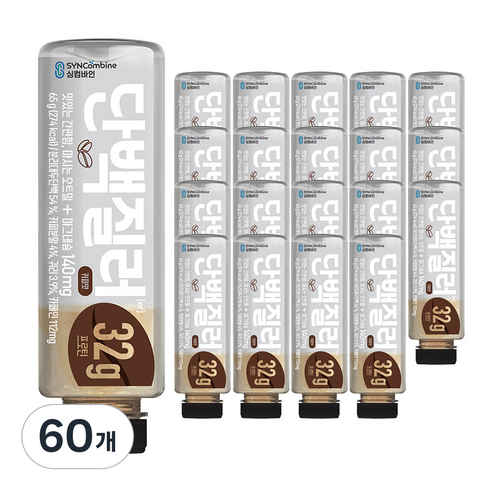 싱컴바인 단백질러 커피맛 페트, 65g, 60개