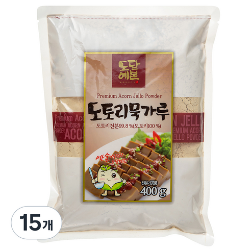 초야식품 도담예본 도토리묵 가루, 400g, 15개