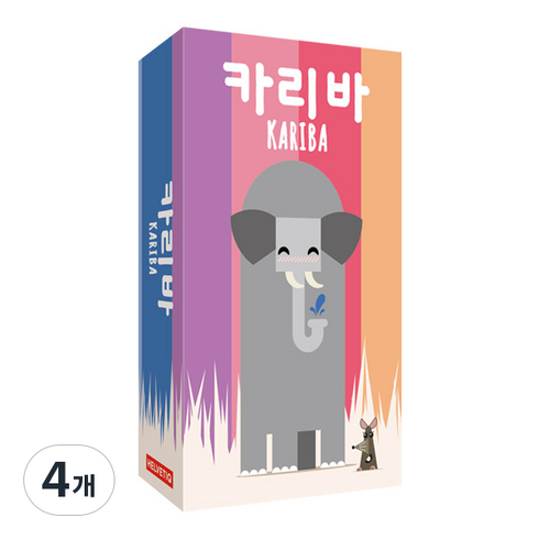 팝콘에듀 카리바 보드게임, 혼합색상, 4개