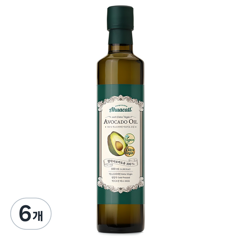 아후카틀 엑스트라버진 아보카도 오일, 500ml, 6개