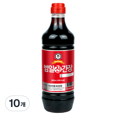 범일 진간장, 860ml, 10개