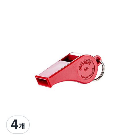 에크미 호루라기 660, 레드, 4개
