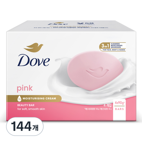 도브 핑크 뷰티 바, 90g, 144개입