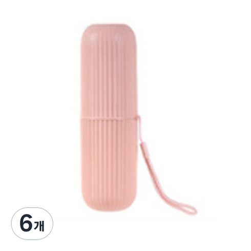 팡팡카트 사무실용 칫솔치약 수납함 핑크, 6개